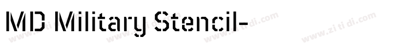 MD Military Stencil字体转换 MD Military Stencil字体转换